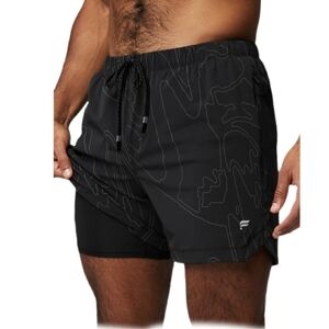 Fabletics Men's Black New Wave The One 5" Workout Shorts Small